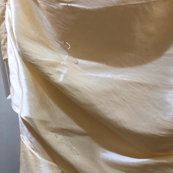 David’s Bridal Mermaid Gold Dress Prom Bridesmaid - Picture 5 of 8